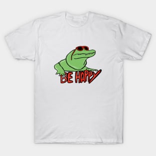 Be happy cocodrile cocodrile happy face smiling smiles croc alligator T-Shirt